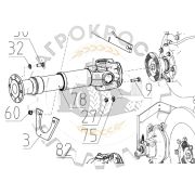 Вал карданный от ДВС до КПП Buhler/Бюлер 2375/2400